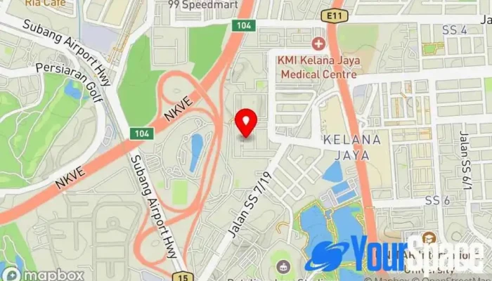 peta 金刚天法虚 Jin Gang Tian Fa Xu Pusat Meditasi di Petaling Jaya
