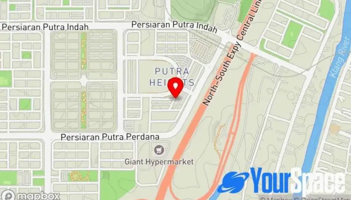 peta Anjung Zahraa Dewan Kahwin Tempat acara, Pusat latihan di Subang Jaya