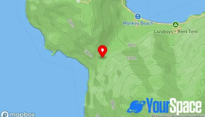 peta Bukit Telaga Batu Puncak Gunung di Pulau Pinang