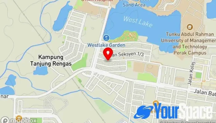 peta Danish house Student Hostel, Kampar Asrama di Kampar