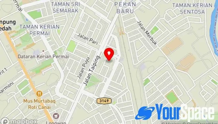 peta Dataran Alamanda Parit Buntar Tanda Tempat Bersejarah di Parit Buntar