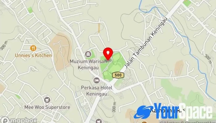 Dewan Masyarakat Keningau -  Peta - Keningau
