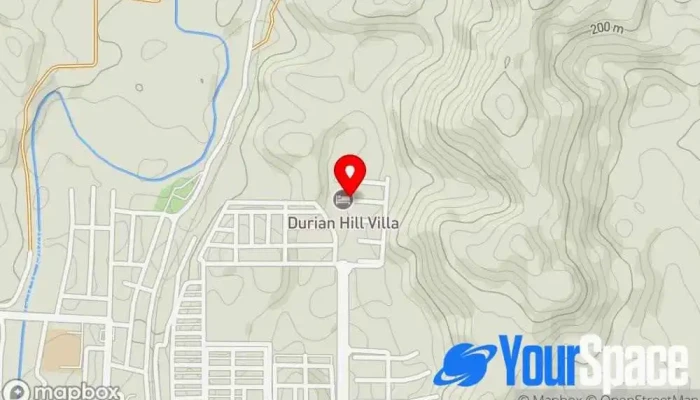 peta Durian Hill Villa Hotel peranginan di Gua Musang