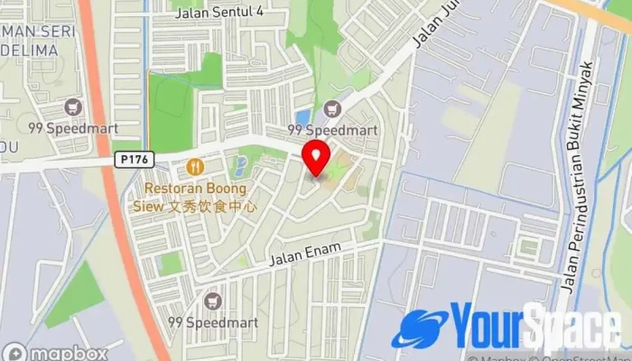 peta Kampung Juru  di Simpang Ampat