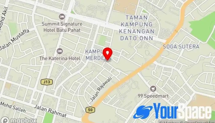 peta Kampung Merdeka  di Batu Pahat