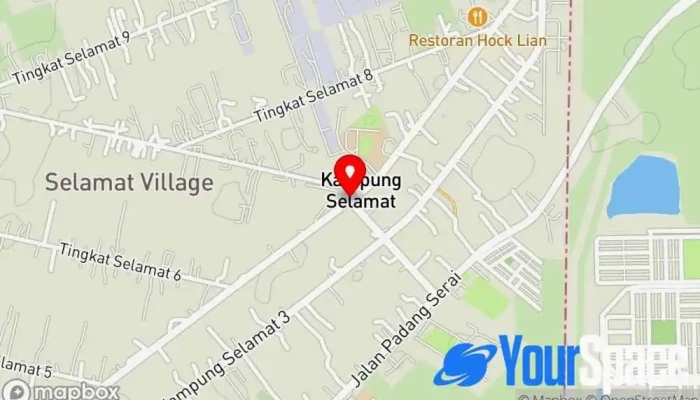 peta Kampung Selamat Tempat Tarikan Pelancong di Tasek Gelugor