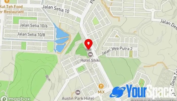 peta Little Paris Tempat Tarikan Pelancong di Johor Bahru