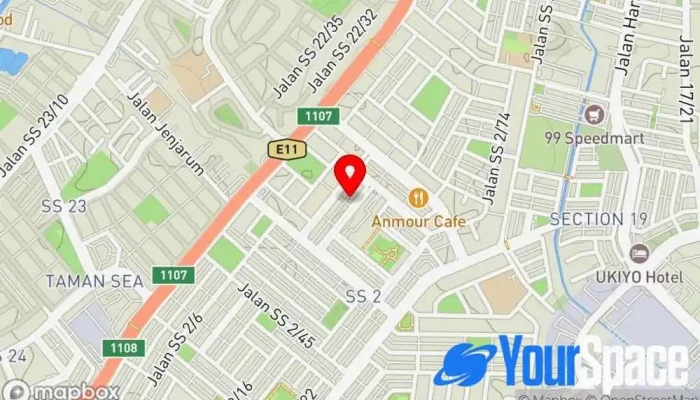 peta Manasa Yoga Studio Yoga di Petaling Jaya