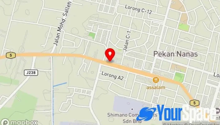 Masjid Jamek Pekan Nanas -  Peta - Pekan Nanas