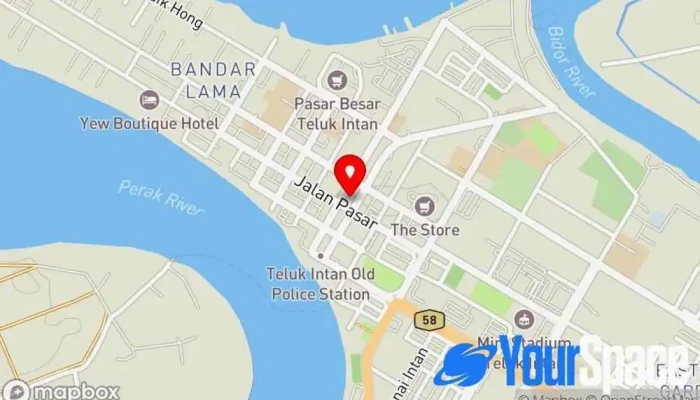 Menara Condong Teluk Intan Perak Peta - Teluk Intan