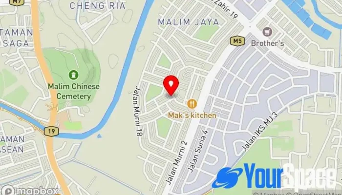 peta Mindrest Malim Osteopati di Melaka
