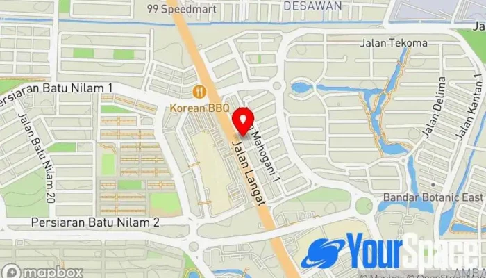 Nyra Yoga Studio -  Peta - Klang