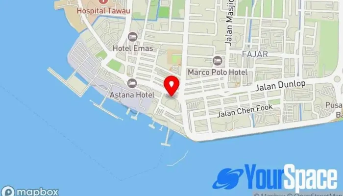 Pasar Tanjung Tawau Sabah Malaysia -  Peta - Tawau