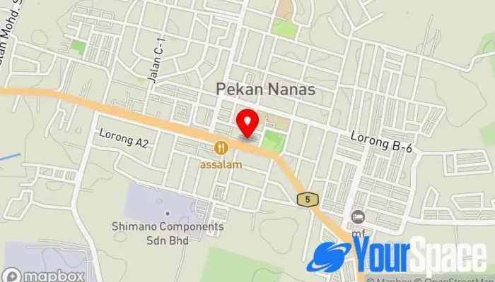 Pekan Nanas -  Peta - Pekan Nanas