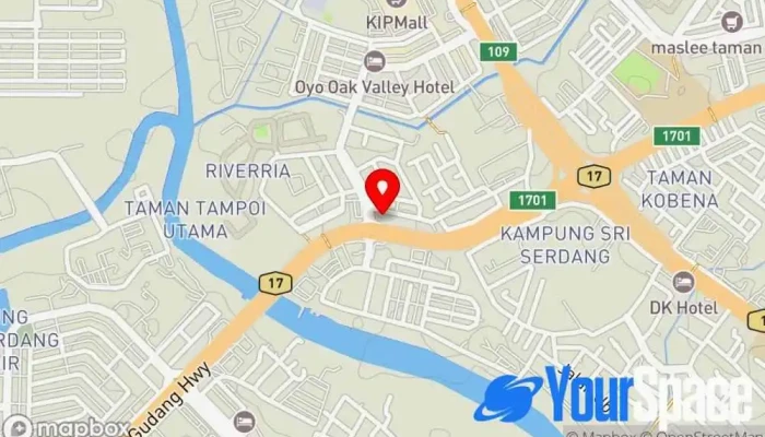 Pertubuhan Meditasi Goshir Dharma -  Peta - Johor Bahru