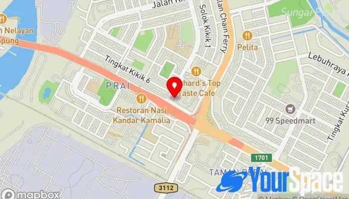 Pusat Hatha Yoga -  Peta - Perai