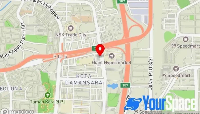 peta Sri Sampurna Academy 圆聚中心 Pusat Meditasi di Petaling Jaya