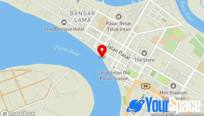 Teluk Intan Firefly Marvels River Cruise Perak -  Peta - Teluk Intan