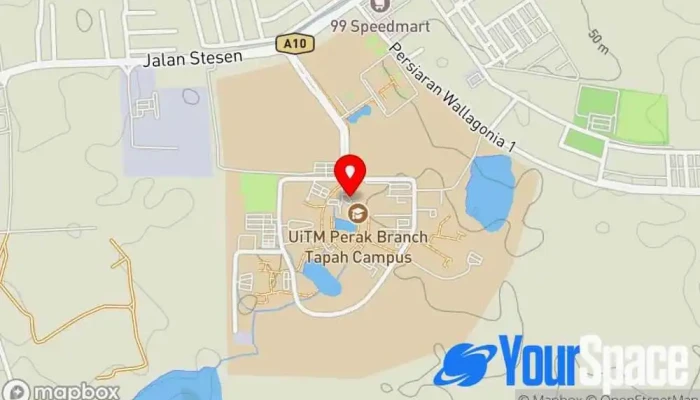 Uitm Cawangan Perak Kampus Tapah Peta - Tapah Road
