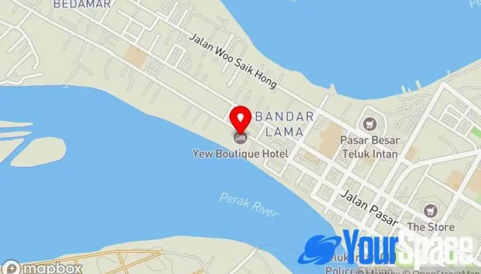 Yew Boutique Hotel Teluk Intan Peta - Teluk Intan