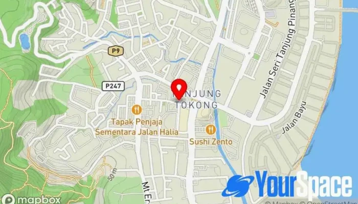 Yoga Space Penang -  Peta - Tanjung Tokong